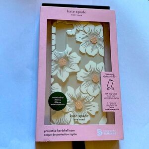 Kate Spade New York Samsung Gallaxy S23+ Elegant Bow Hollyhock Floral Case, NEW